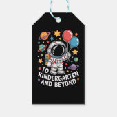 Kleuterschool En Verder Ruimtevaarder Ruimte  Cadeaulabel (Achterkant)