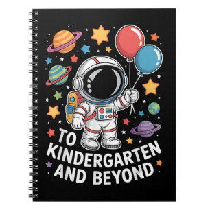 Kleuterschool En Verder Ruimtevaarder Ruimte Notitieboek