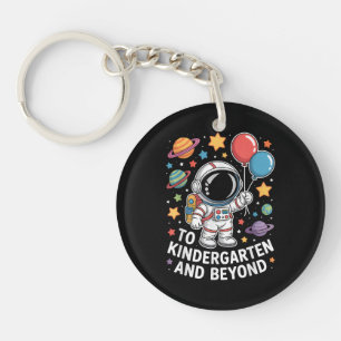 Kleuterschool En Verder Ruimtevaarder Ruimte Sleutelhanger