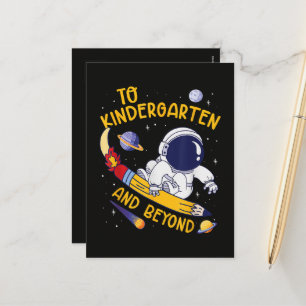 Kleuterschool En Verder Ruimtevaarder Terug Naar S Feestdagenkaart
