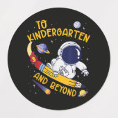 Kleuterschool En Verder Ruimtevaarder Terug Naar S Labels (Design 1)