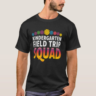 Kleuterschool excursie team levendig kunst t-shirt