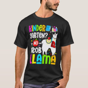 Kleuterschool Geen Prob Llama Leraar Student Terug T-shirt