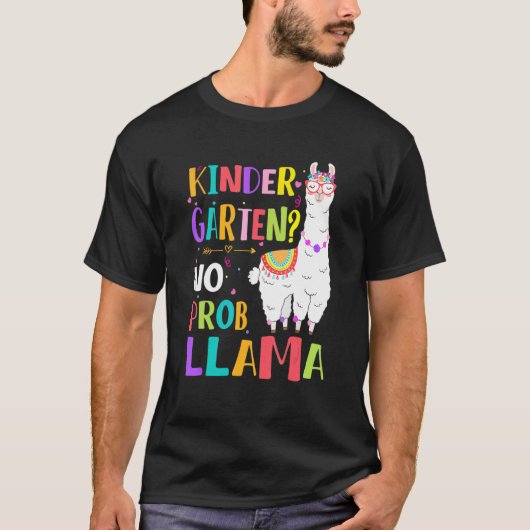Kleuterschool Geen Prob Llama Terug Naar School Me T-shirt (Voorkant)