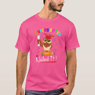 Kleuterschool genageld Het Schattig Uil Potlood St T-shirt