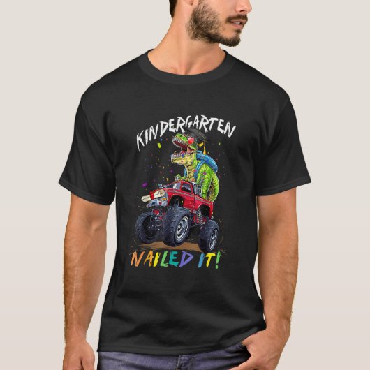 Kleuterschool genageld It Dinosaur Rex Drive Monst T-shirt (Voorkant)
