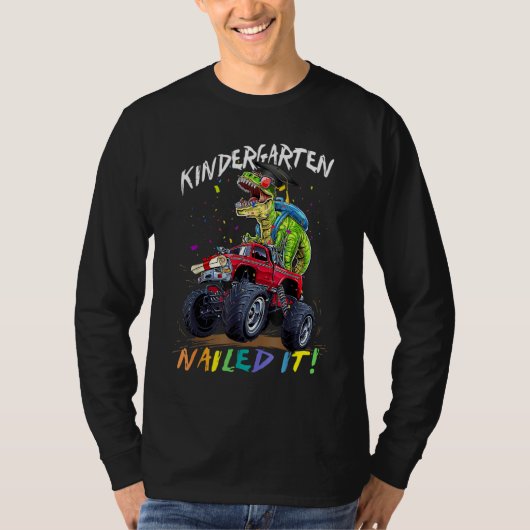 Kleuterschool genageld It Dinosaur Rex Drive Monst T-shirt (Voorkant)