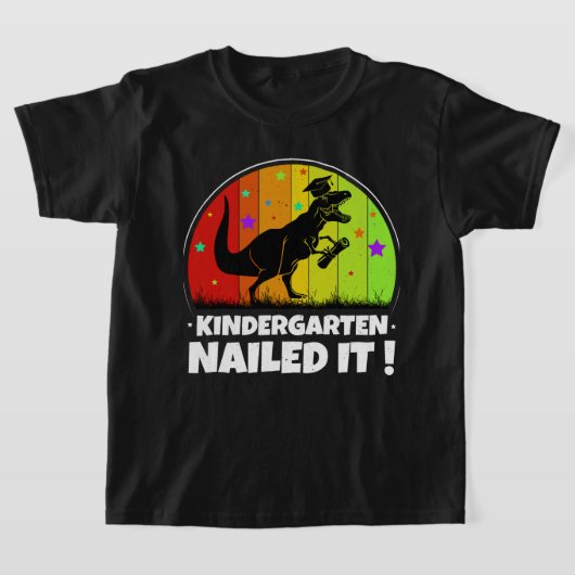 Kleuterschool "Genailed It!" T-Rex Dino Child's T-shirt (Laagn)