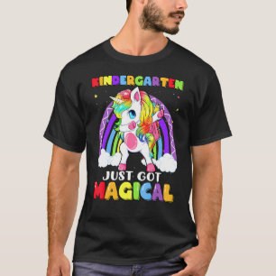 Kleuterschool Got Magische Dabbing Eenhoorn Regenb T-shirt