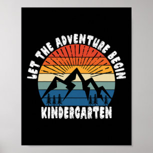 Kleuterschool Graad 1e Dag Van School Laat Het Avo Poster
