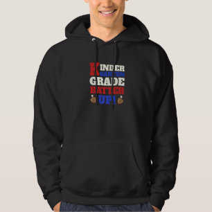 Kleuterschool Graad Batter Op Honkbal Terug Naar S Hoodie