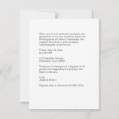 Kleuterschool Graduation Party Uitnodiging (Achterkant)