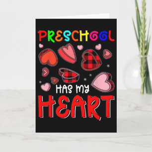 Kleuterschool heeft mijn hart valentijnsharten ler kaart