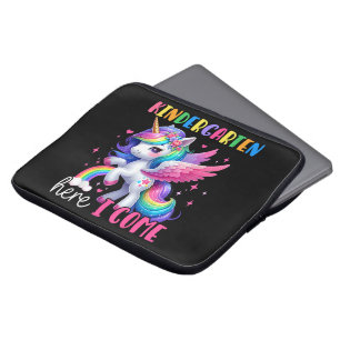 Kleuterschool hier kom ik eenhoorn terug naar scho laptop sleeve