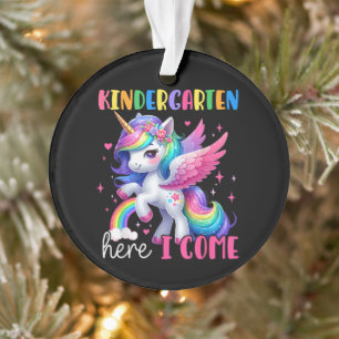 Kleuterschool hier kom ik Eenhoorn terug naar scho Ornament