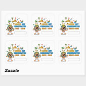 Kleuterschool, hier kom ik! Leuke farao eerste dag Vierkante Sticker (Vel)