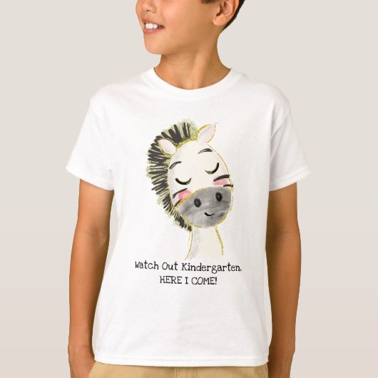 Kleuterschool Hier kom ik T-shirt (Voorkant)