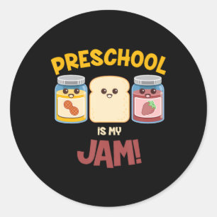 Kleuterschool Is Lekker Cute Pindakaas Jelly Leraa Ronde Sticker