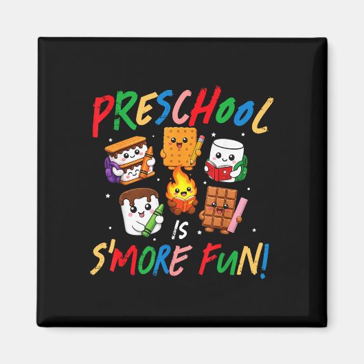 Kleuterschool is leuk eerste schooldag groep magneet (Voorkant)