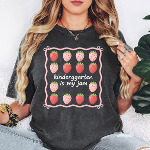 Kleuterschool Is Mijn Jam Strawberry Liefhebber T-shirt