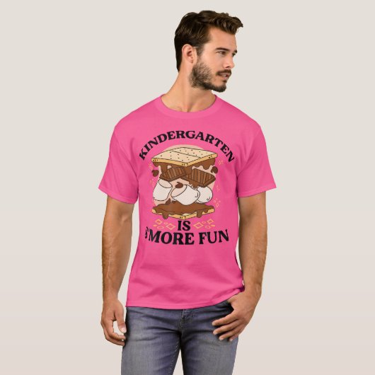 Kleuterschool is s'leuker - Peuter Camping Smore T-shirt (Voorkant volledig)
