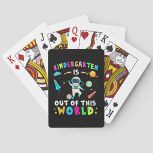 Kleuterschool is van deze wereld terug naar school pokerkaarten