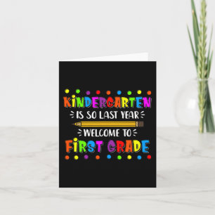 Kleuterschool is zo vorig jaar Back To School Kaart