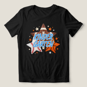 Kleuterschool Jongens Sport Ster Voetbal Honkbal Tri-Blend Shirt