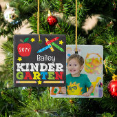 Kleuterschool Keepsake Chalk Kleurrijke Kinder Fot Keramisch Ornament