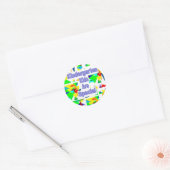 Kleuterschool Kinder zijn Speciaal Ronde Sticker (Envelop)
