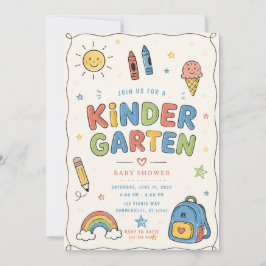 Kleuterschool Kinderen School Feest Preschool Klas Kaart