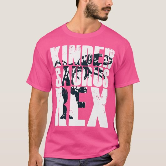 Kleuterschool Kindersaurus Rex Tyrannosaurus Dinos T-shirt (Voorkant)