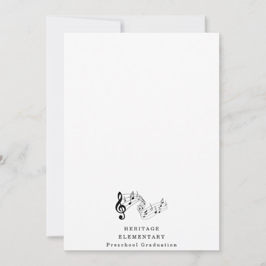 Kleuterschool / Kleuterschool Afstuderen Uitnodigi Kaart (Achterkant)