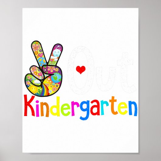 Kleuterschool Laatste dag van school kleuterschool Poster (Voorkant)