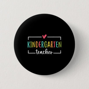 Kleuterschool leraar Eerste dag van de school Welk Ronde Button 5,7 Cm