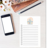 Kleuterschool leraar gepersonaliseerde boho regenb post-it® notes