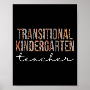 Kleuterschool leraar luipaard waardering vrouwen poster