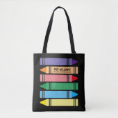 Kleuterschool leraar schouder canvas tas cadeau (Voorkant)