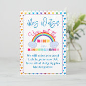 kleuterschool Leraar waardering cadeau KAART HOUDE (Staand voorkant)