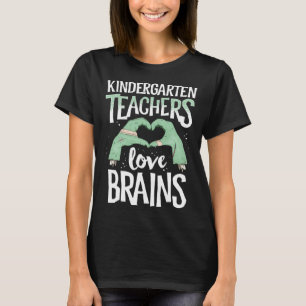 Kleuterschool leraren houden van hersenen Kinderen T-shirt