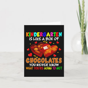 Kleuterschool Leuke Doos Chocolade Valentijnsdag Kaart