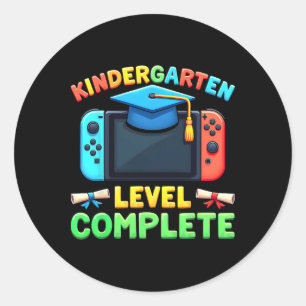 Kleuterschool Level Complete Afstuderen CL 2025 Bo Ronde Sticker