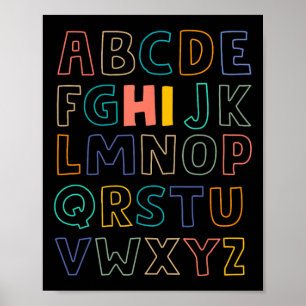 Kleuterschool met kinderkledij poster
