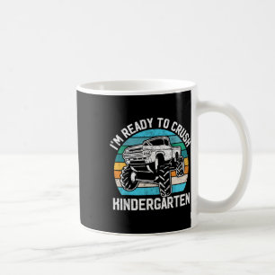 Kleuterschool monstertruck verpletteren terug naar koffiemok