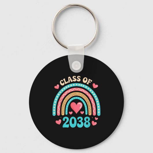 Kleuterschool naar Afstuderen groeien met mij 2038 Sleutelhanger (Voorkant)