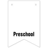 Kleuterschool naar Senior Afstuderen Schooljaren Vlaggetjes (Tweede vlag)