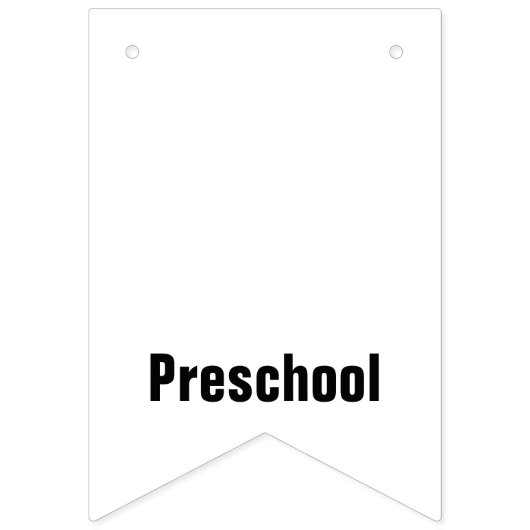 Kleuterschool naar Senior Afstuderen Schooljaren Vlaggetjes (Tweede vlag)