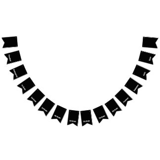 Kleuterschool naar Senior Afstuderen Schooljaren Vlaggetjes