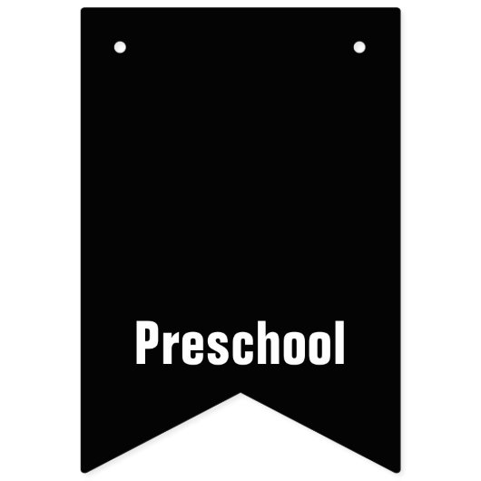 Kleuterschool naar Senior Afstuderen Schooljaren Vlaggetjes (Tweede vlag)