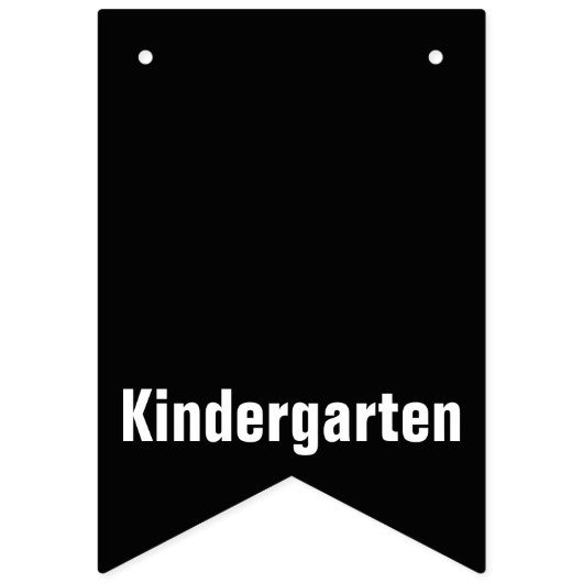 Kleuterschool naar Senior Afstuderen Schooljaren Vlaggetjes (Derde vlag)